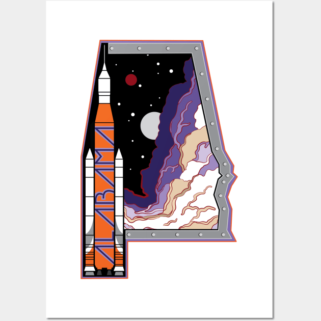 Space by State: Alabama Wall Art by photon_illustration